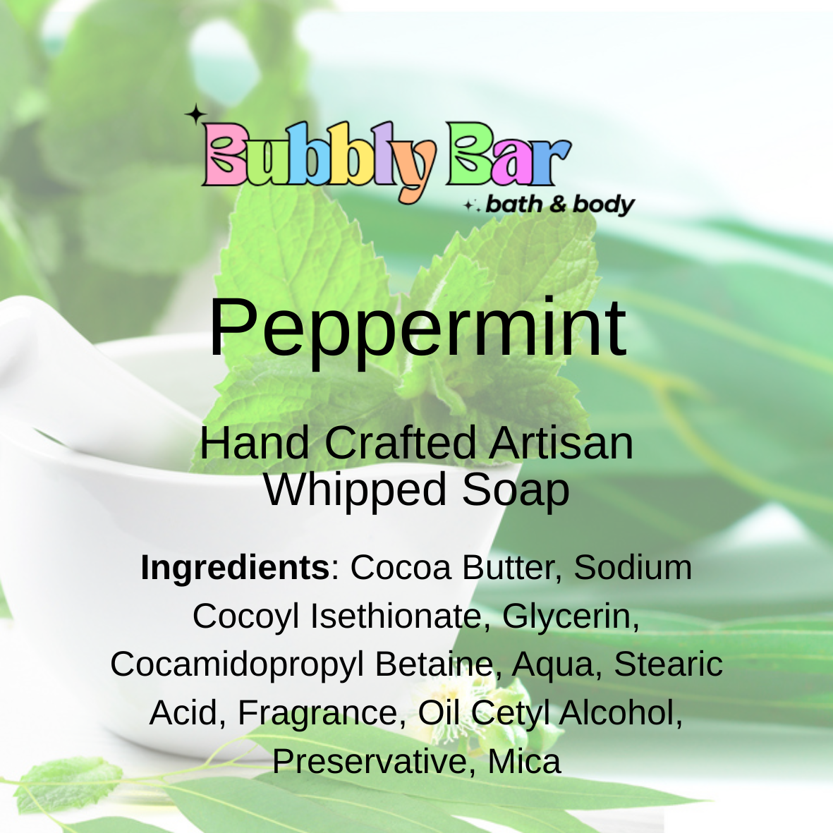 Peppermint Whipped Soap