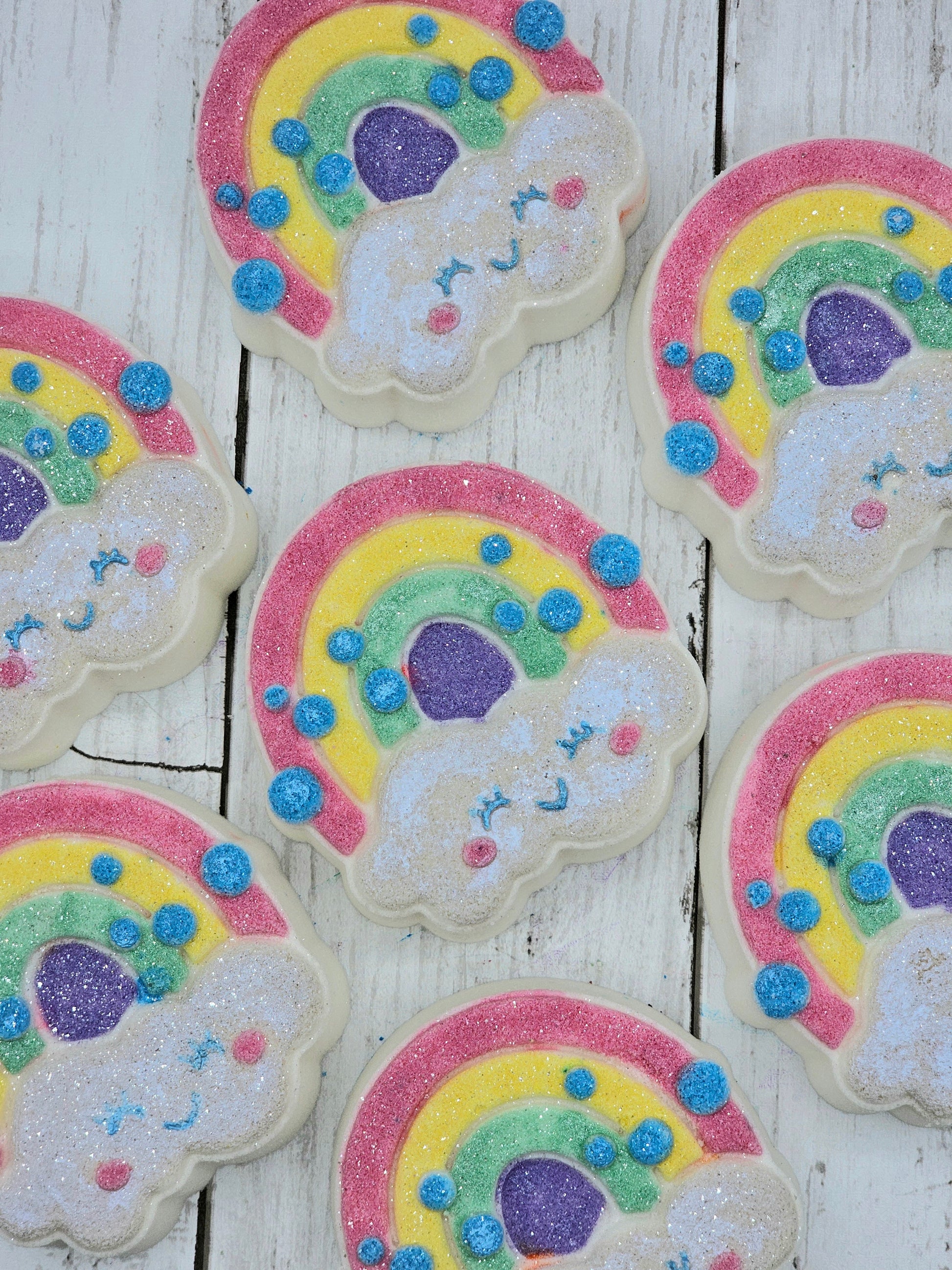Rainbow Bath Bombs