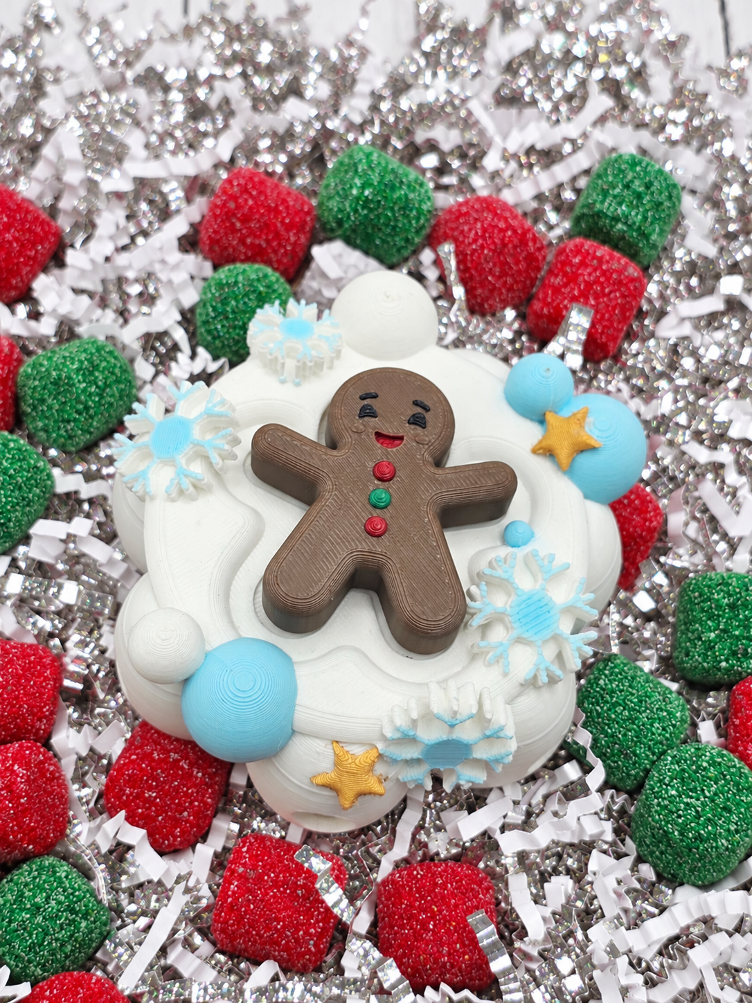 Gingerbread Man Bath Bomb Float Toy