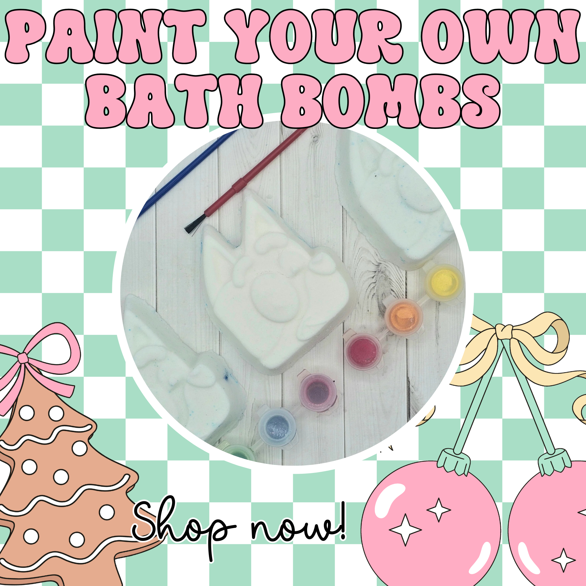 Paint Your Own Bath Bomb Kits