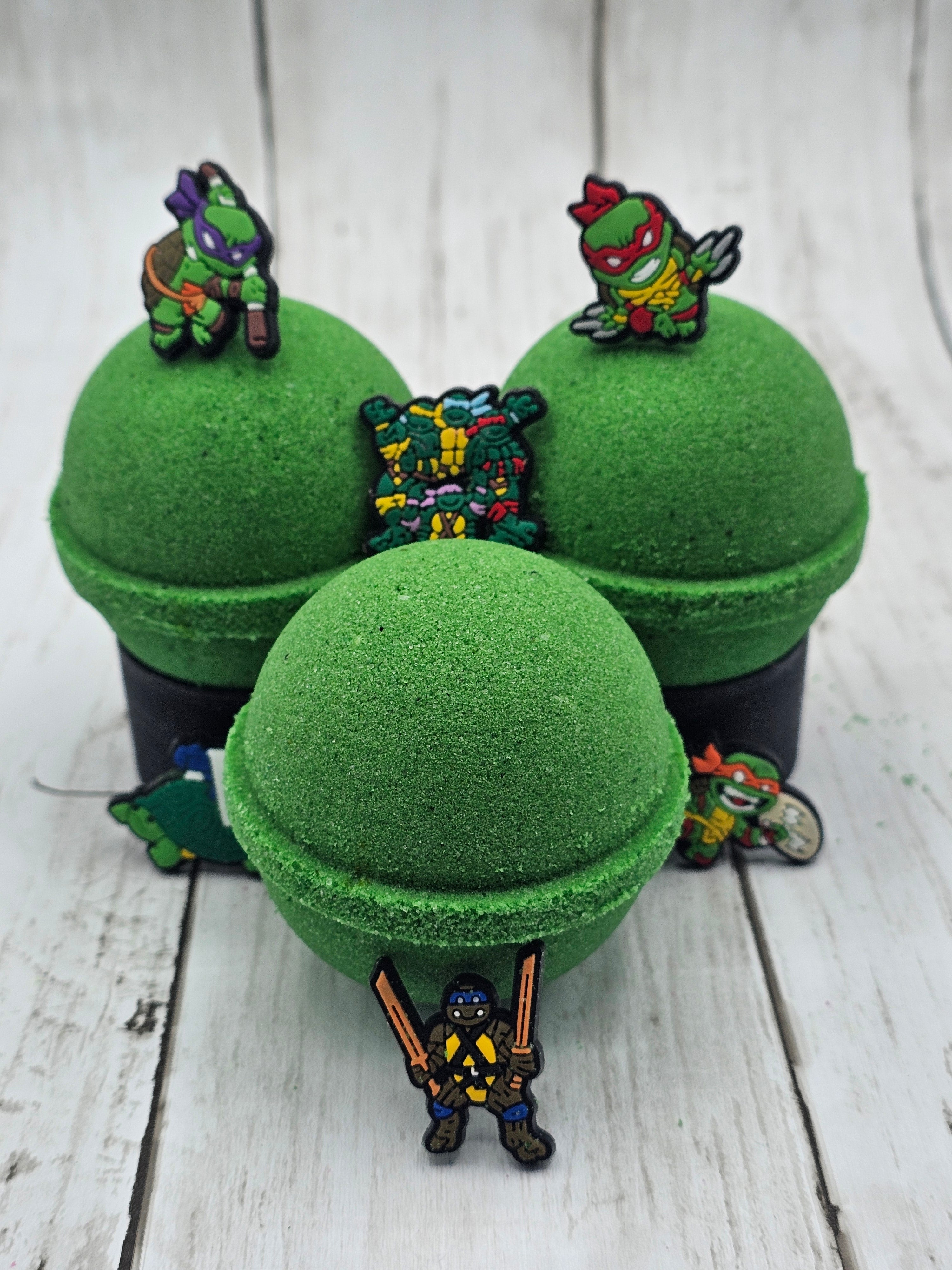 Ninja Turtle Bath Bomb with Toy Bundle