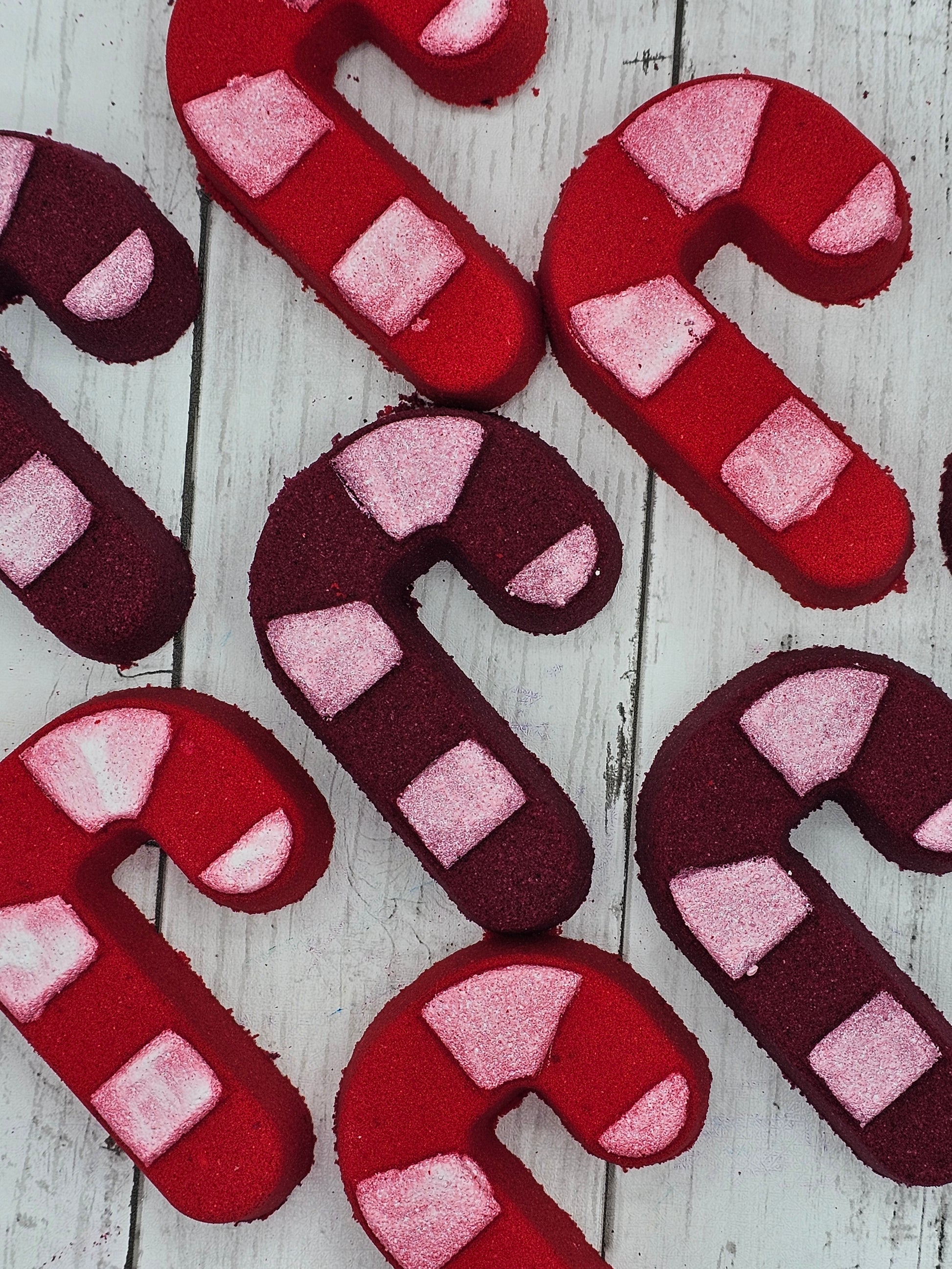 Candy Cane Bath Bombs
