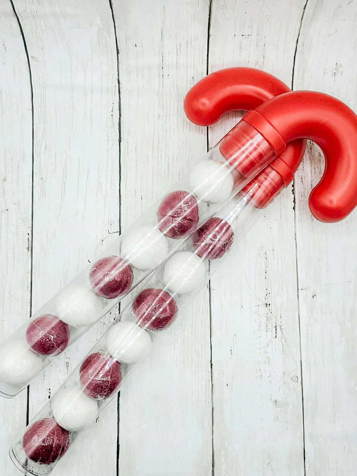 Candy Cane Tubes, Mini Bombs